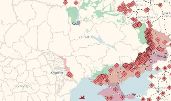 Онлайн-карта бойових дій в Україні: де точаться бої на 29.07.2026
