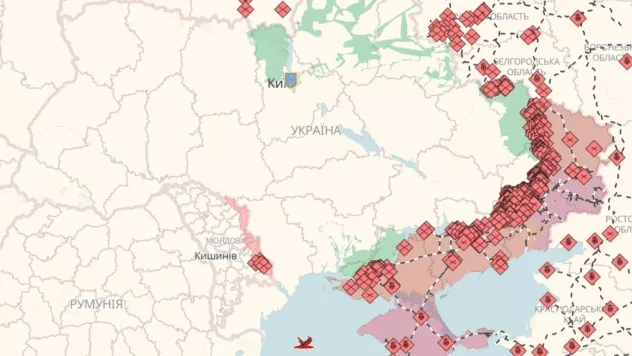 Онлайн-карта бойових дій в Україні: де точаться бої на 02.08.2026